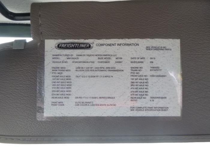 2019 Freightliner Business Class M2 106 Base